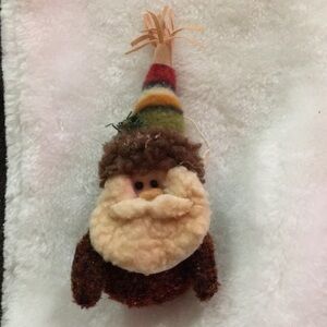 Festive Santa Plush Ornament